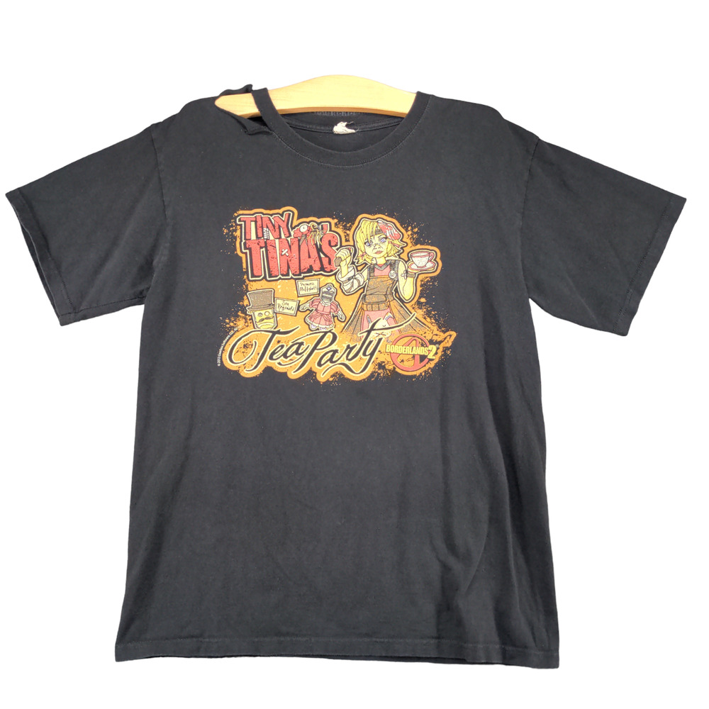 Anvil Men's Borderlands 2 Tiny Tina T-Shirt Black Medium Short Sleeve Video Game